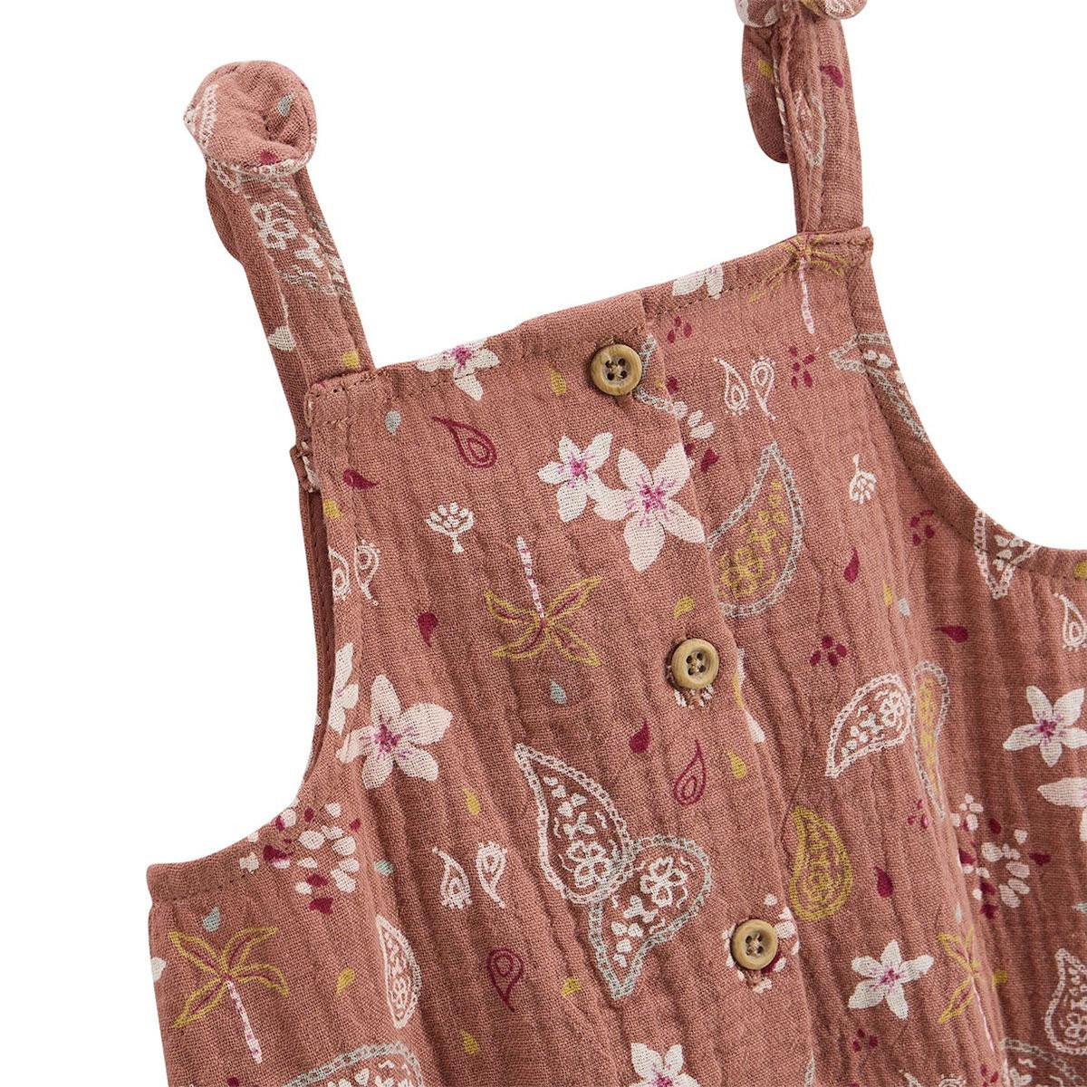 Petit Béguin Barboteuse bébé en gaze de coton Arizona