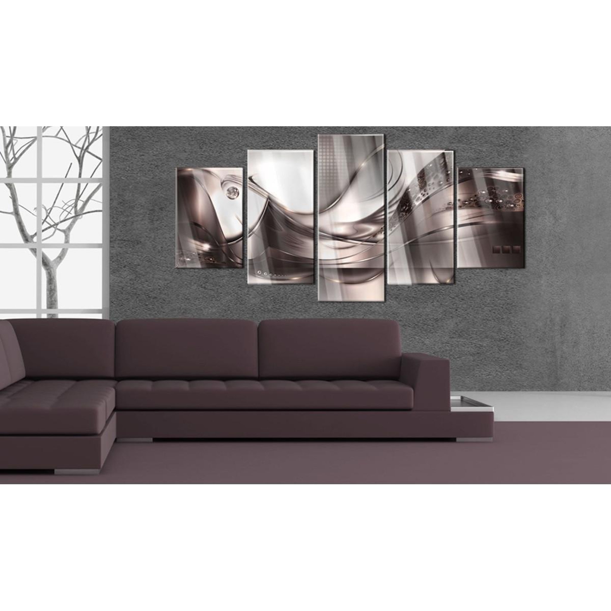 Voir la diapositive 2 : Paris Prix Tableau sur Verre Acrylique  Golden Storm