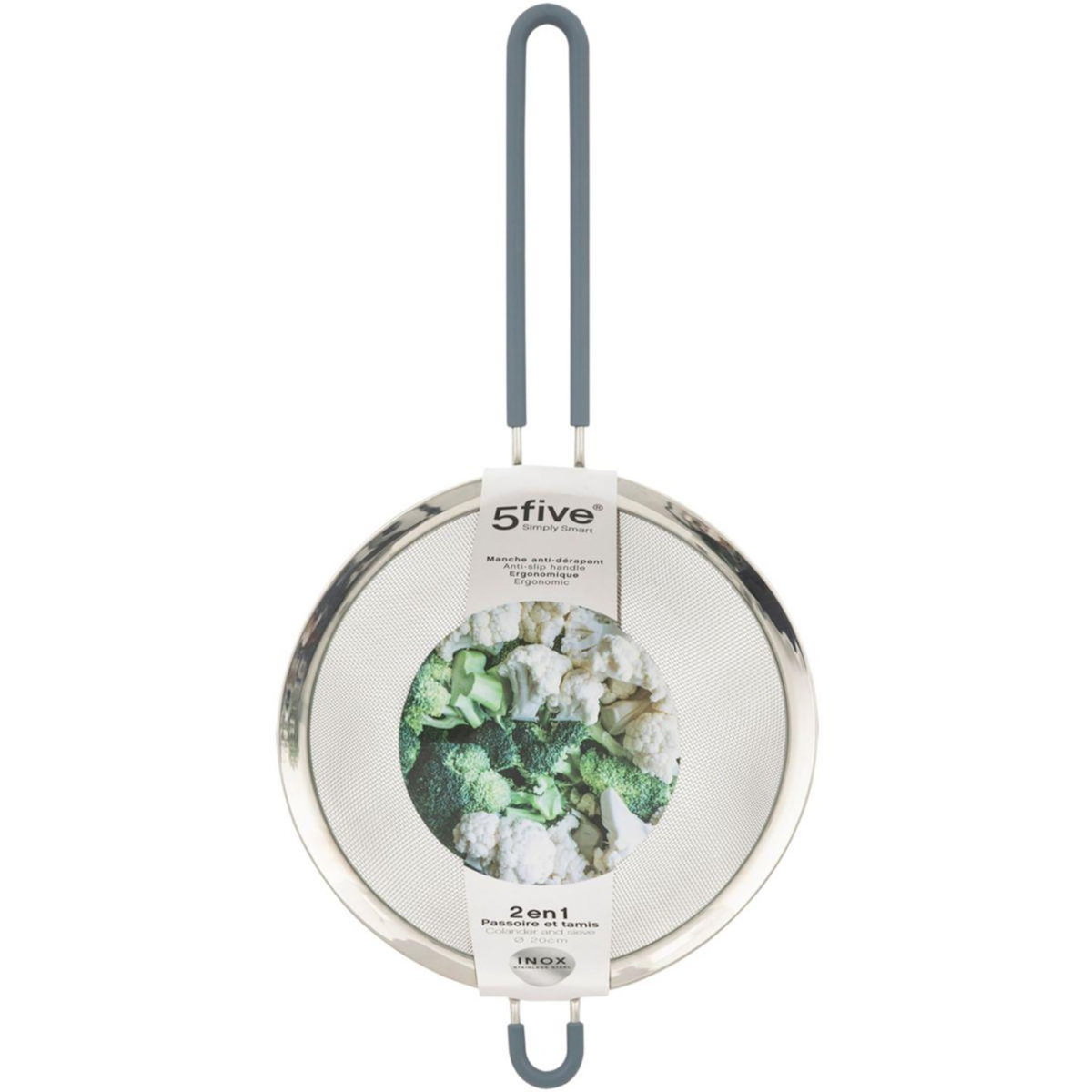 FIVE Passoire tamis 20cm inox et silicone