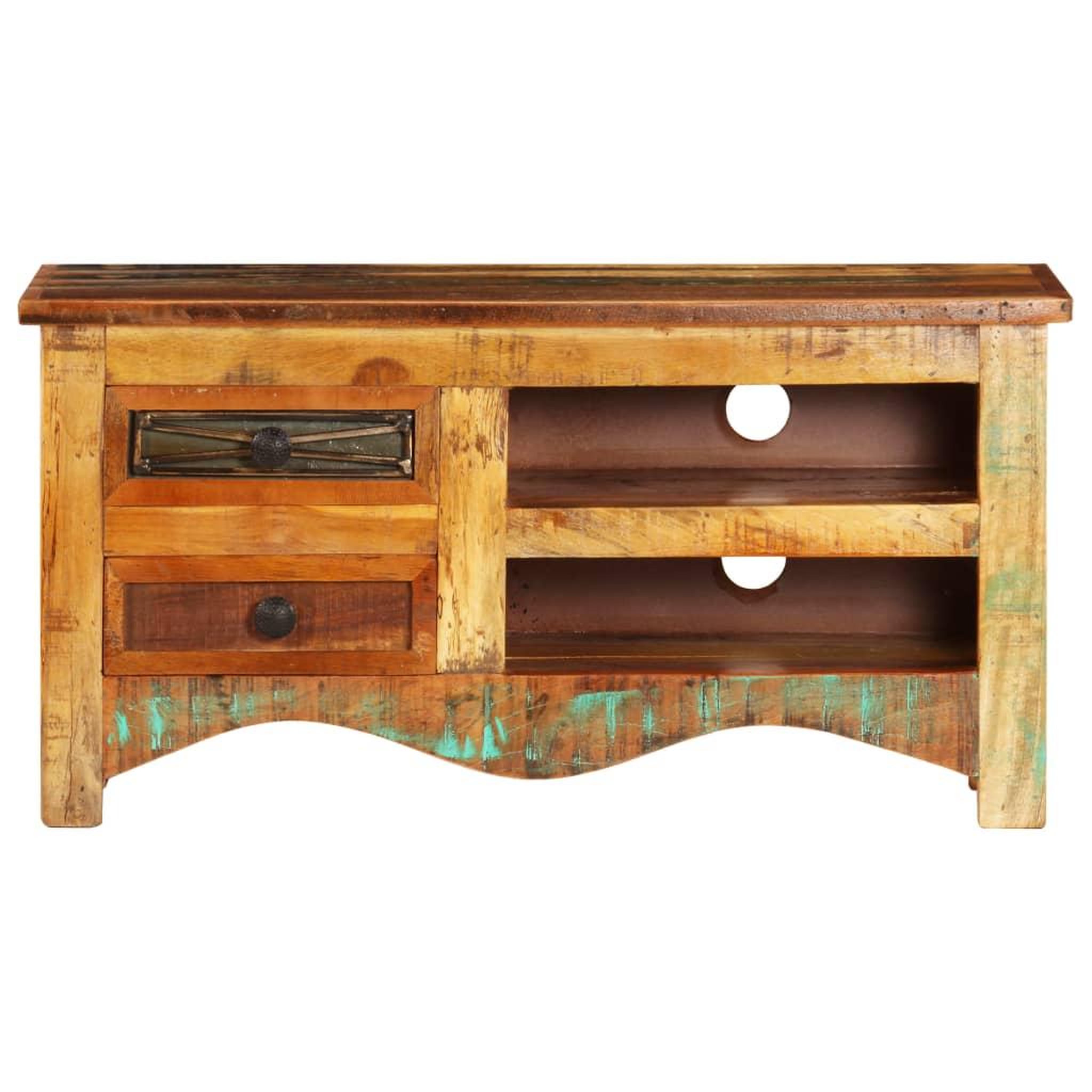 Voir la diapositive 2 : VIDAXL Meuble TV 80x30x40 cm Bois de recuperation massif