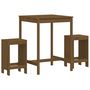 Voir la diapositive 2 : VIDAXL Ensemble de bar de jardin 3 pcs marron miel bois pin massif