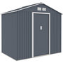 Voir la diapositive 1 : Habitat et Jardin Abri de jardin métal  Vegas II  - 5,29 m2 - Gris