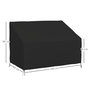 Voir la diapositive 3 : OUTSUNNY Housse de protection mobilier de jardin bâche étanche 140L x 84l x 56/94H cm oxford haute densité 600D noir