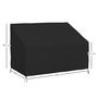 Voir la diapositive 3 : OUTSUNNY Housse de protection mobilier de jardin bâche étanche 140L x 84l x 56/94H cm oxford haute densité 600D noir