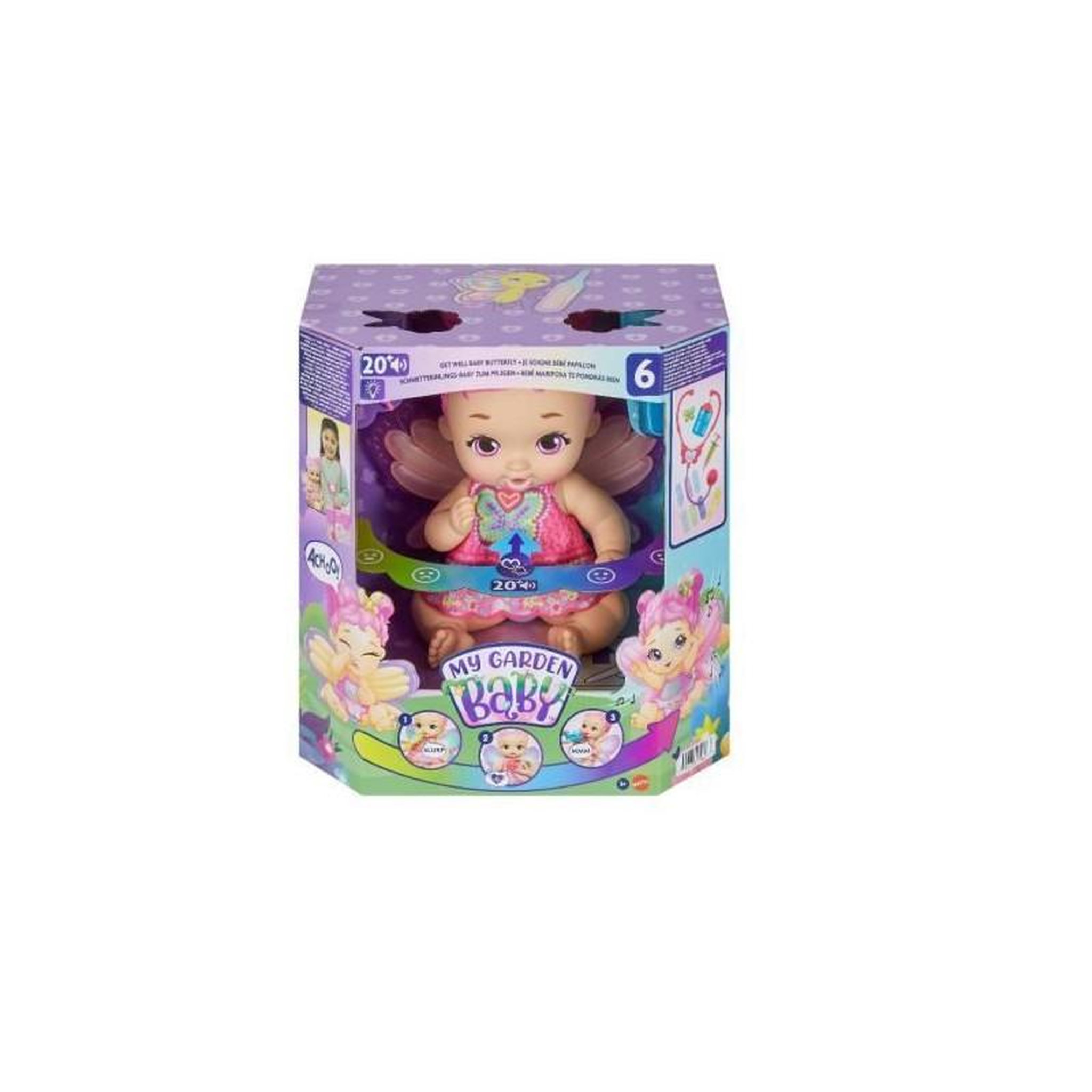 Voir la diapositive 4 :  PAPILLON A FONCTION - MY GARDEN BABY - HPD15 - POUPON ACCESSOIRES