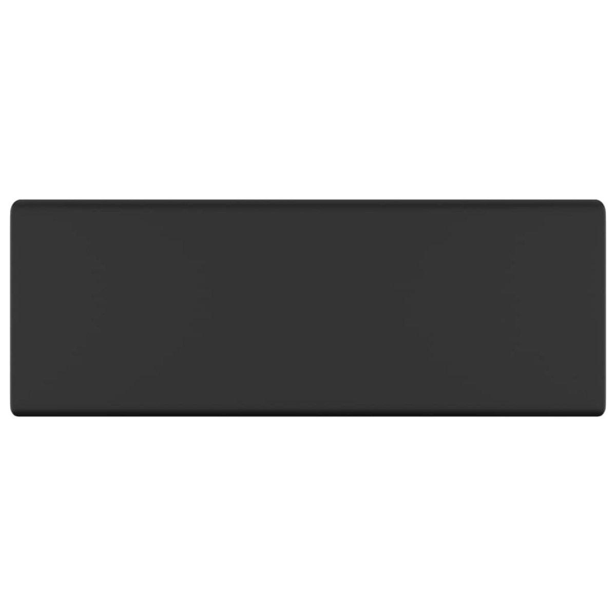 VIDAXL Lavabo carre de luxe a trop-plein Noir mat 41x41 cm Ceramique