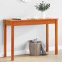 Voir la diapositive 1 : VIDAXL Table console marron miel 110x40x75 cm bois massif de pin