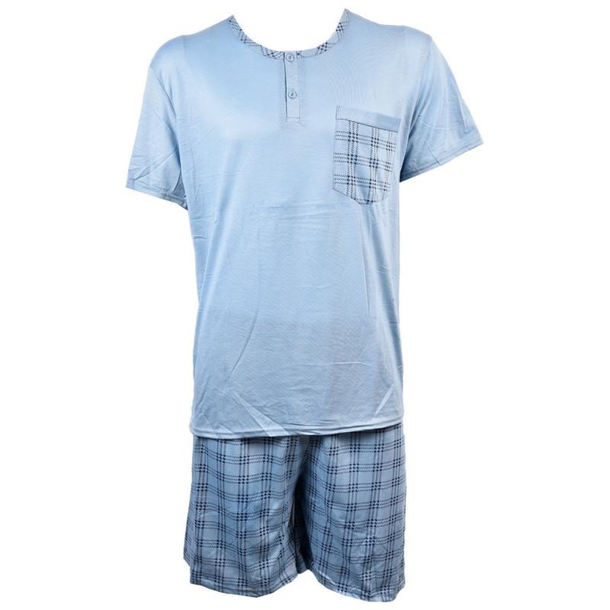 Voir la diapositive 1 : OZABI Pyjama Court Homme ECO HOMEWEAR