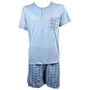 Voir la diapositive 1 : OZABI Pyjama Court Homme ECO HOMEWEAR
