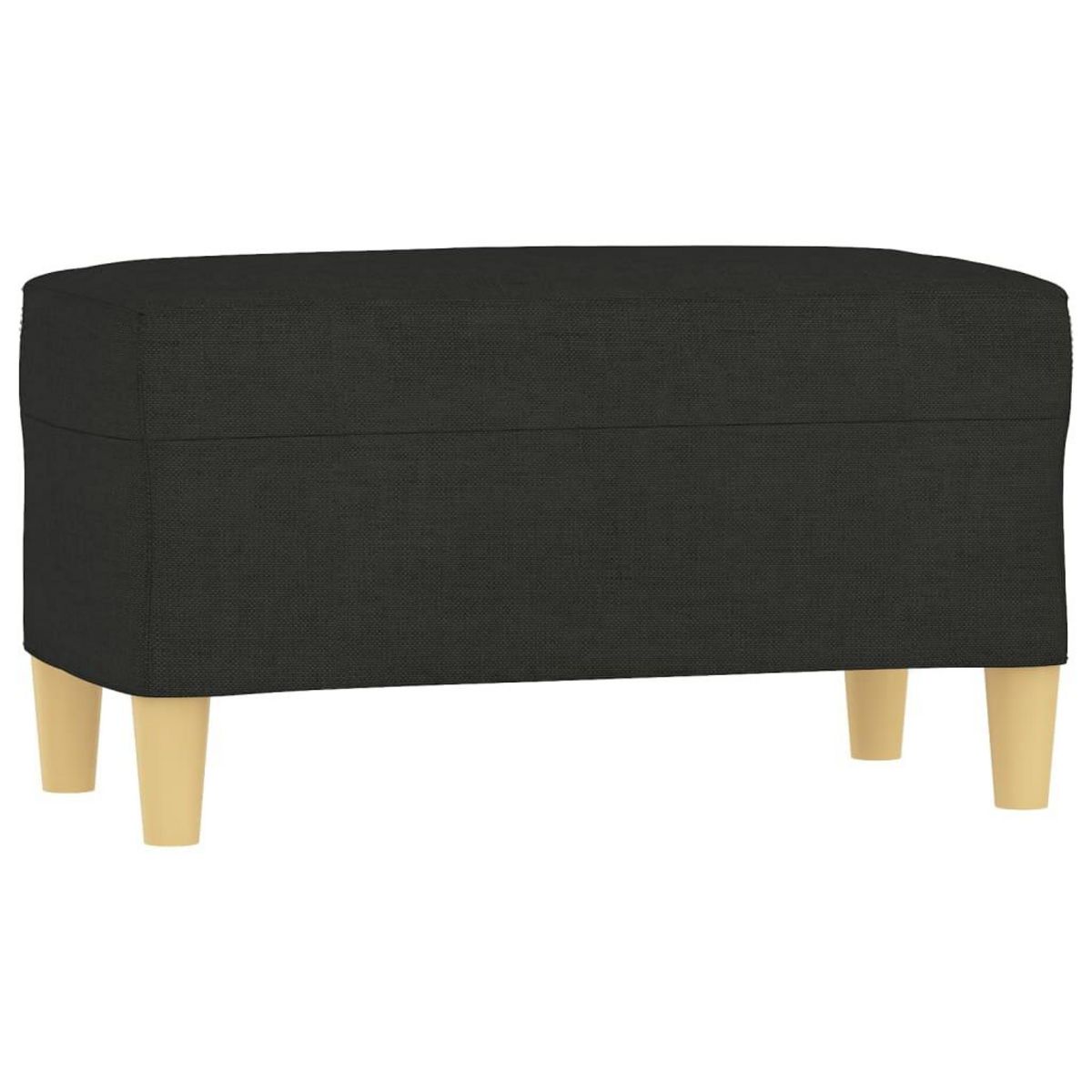 VIDAXL Banc Noir 70x35x41 cm Tissu