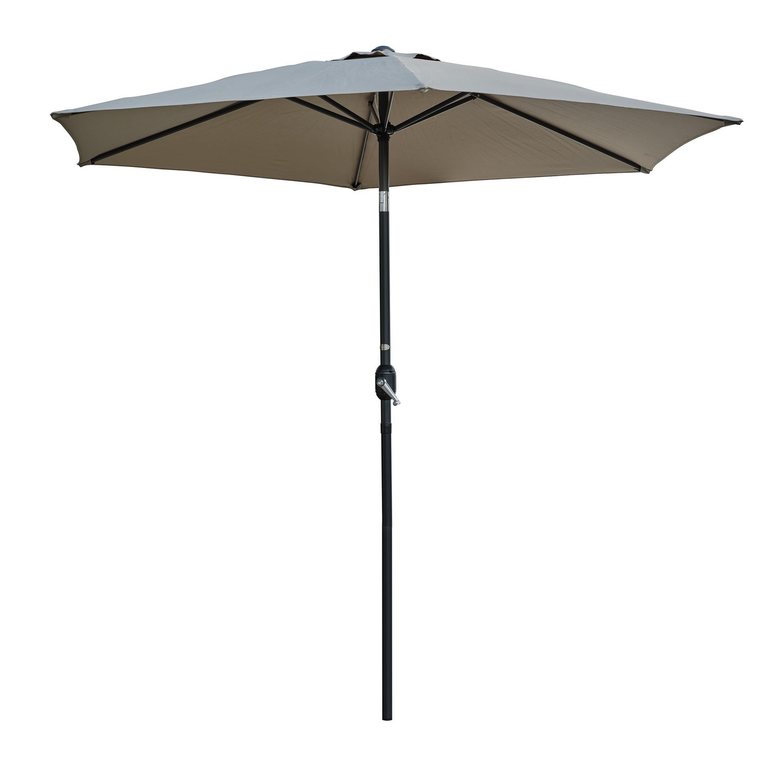 Dcb Garden Parasol à manivelle en aluminium et toile - vue 2