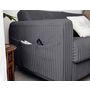 Voir la diapositive 5 : LISA DESIGN Owen - canapé 3 places convertible express couchage quotidien 140 cm matelas 12 cm en velours côtelé grosses côtes