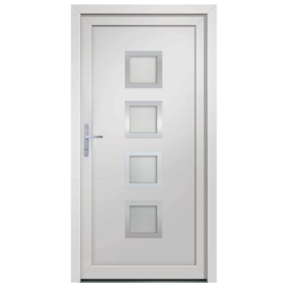 VIDAXL Porte d'entree Blanc 98x208 cm PVC