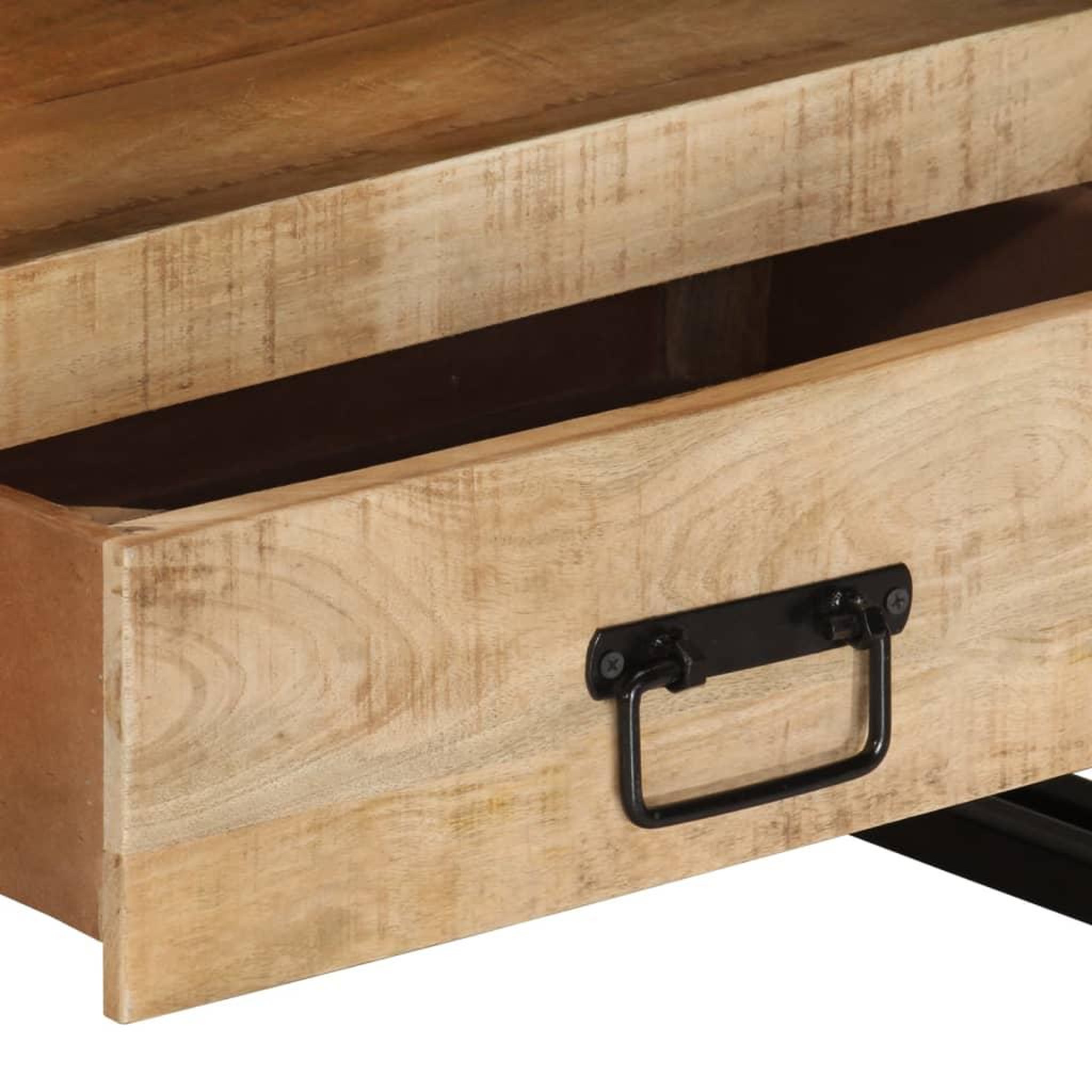 Voir la diapositive 4 : VIDAXL Meuble TV 100x30x45 cm Bois de manguier massif