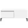 VIDAXL Table basse Blanc 90x50x36,5 cm Bois d'ingenierie