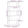 Voir la diapositive 6 : VIDAXL Bibliotheque/Separateur de piece 80x25x163,5 cm Pin solide