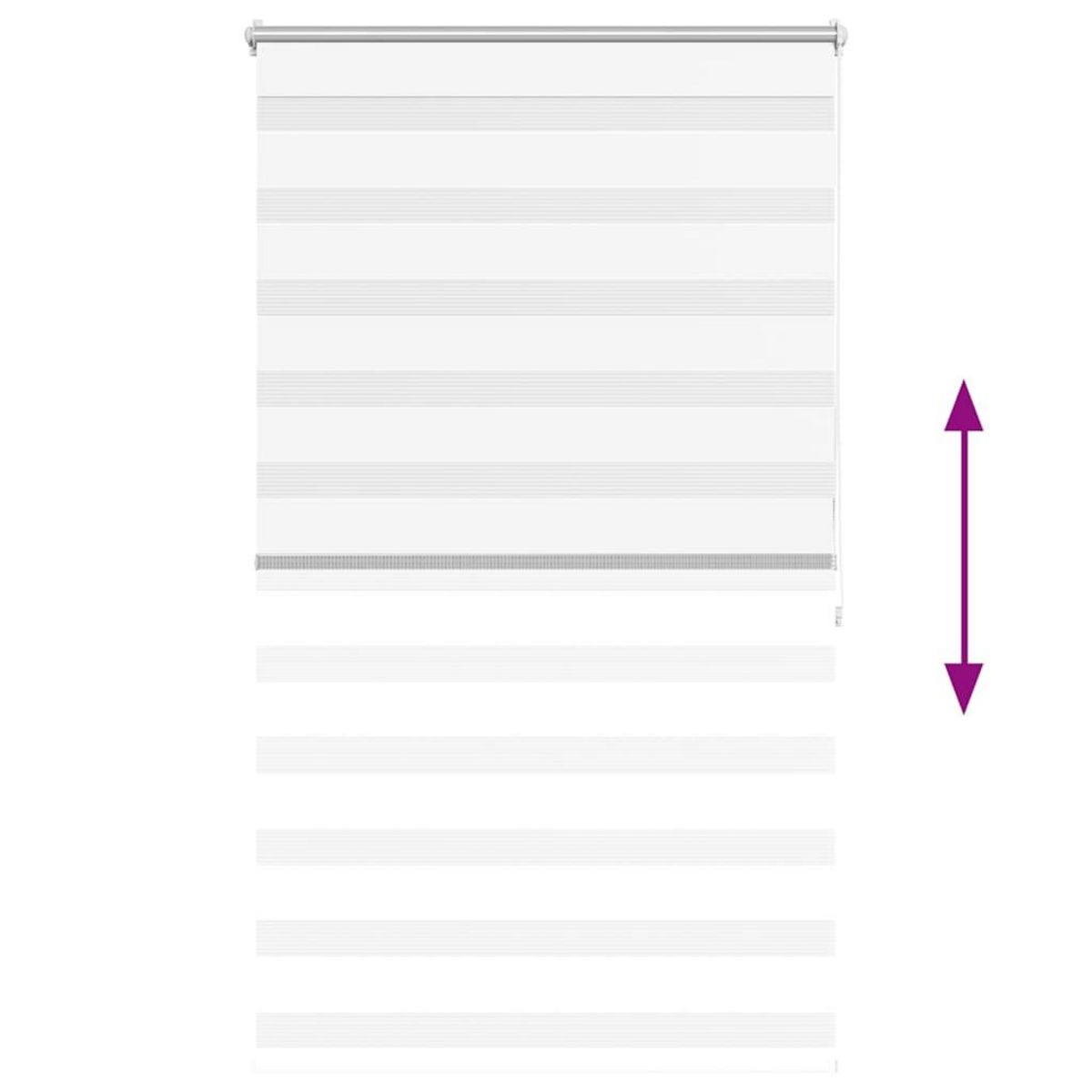 VIDAXL Store enrouleur tamisant 100 x 175 cm blanc