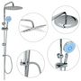Voir la diapositive 2 : VIDAXL Ensemble de douche a deux tetes avec douchette Acier inoxydable