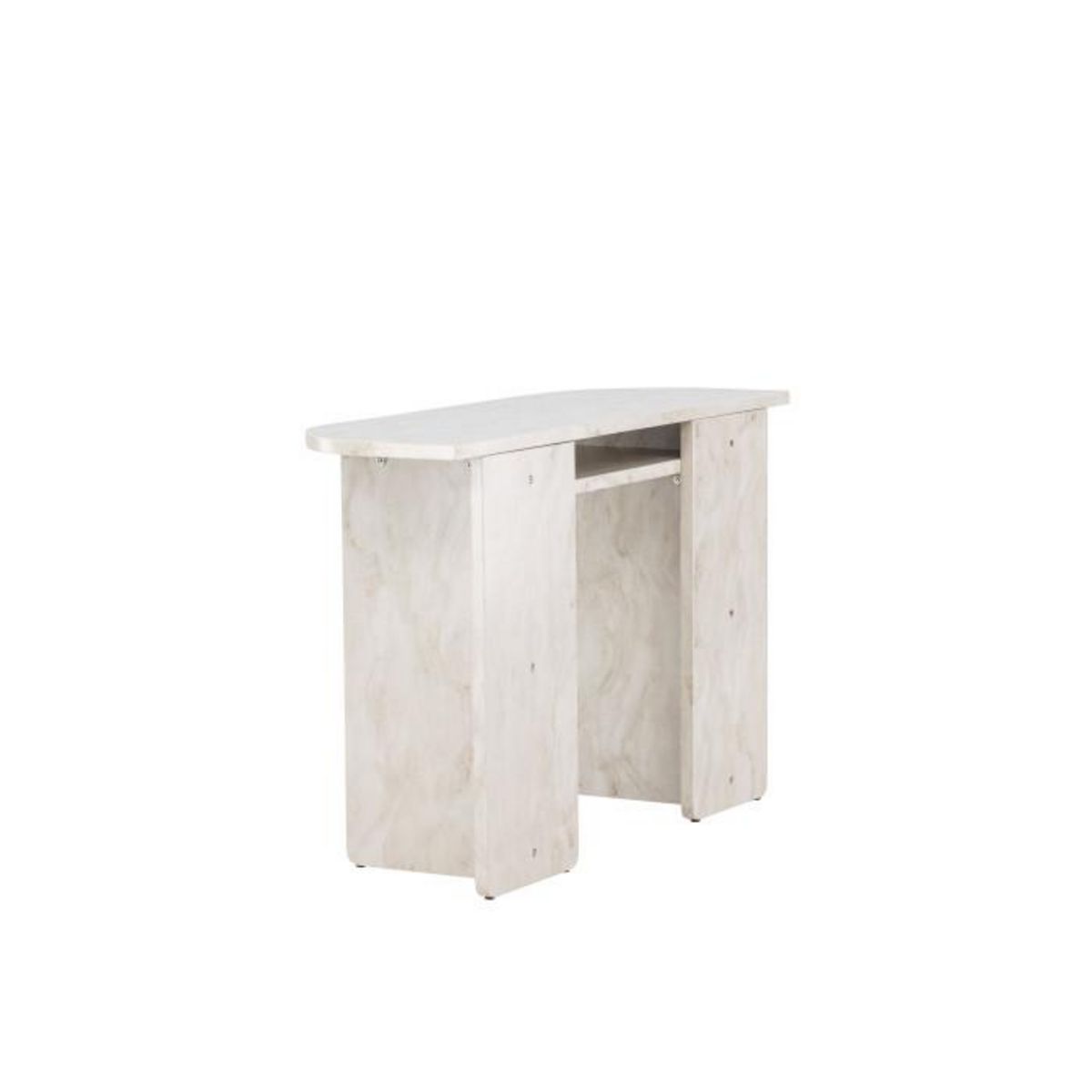 Paris Prix Console Effet Marbre  Alesund  120cm Beige