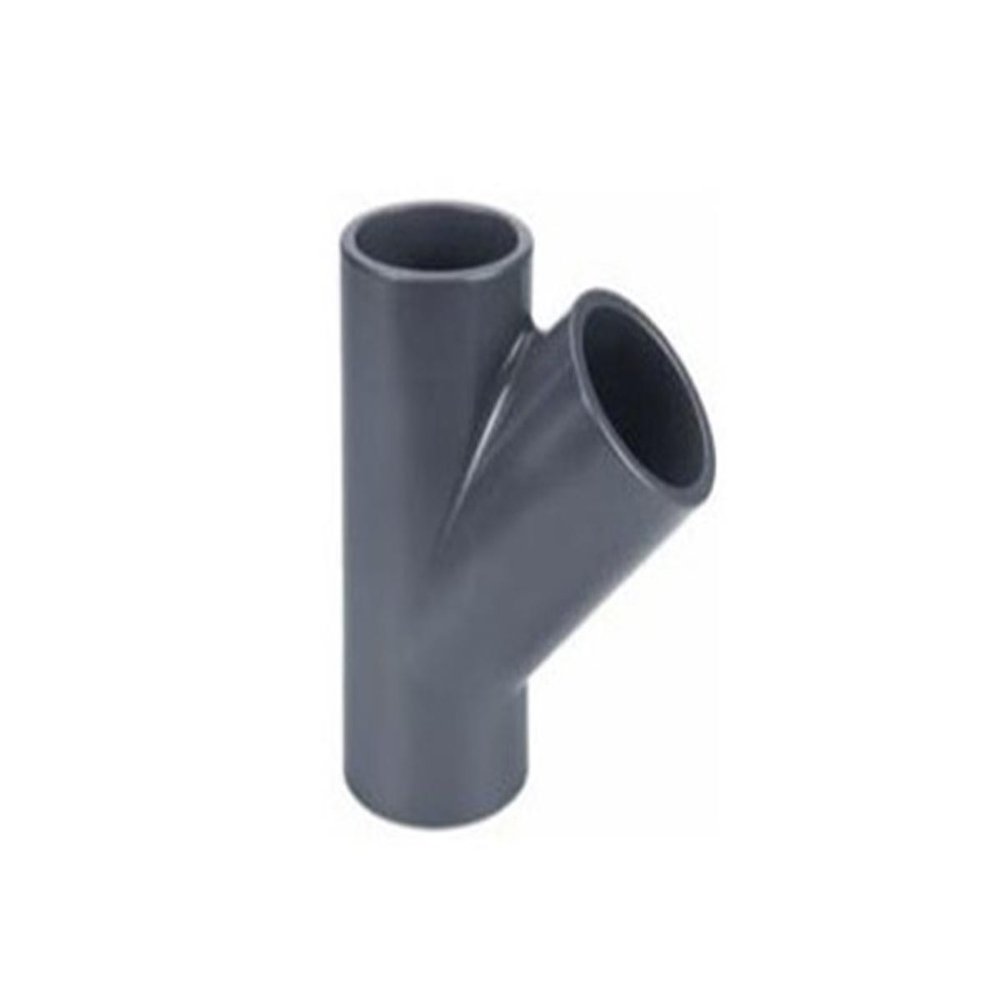 Voir la diapositive 2 : JARDIDECO Té égal PVC pression 45° Ø 50 mm - Fitt