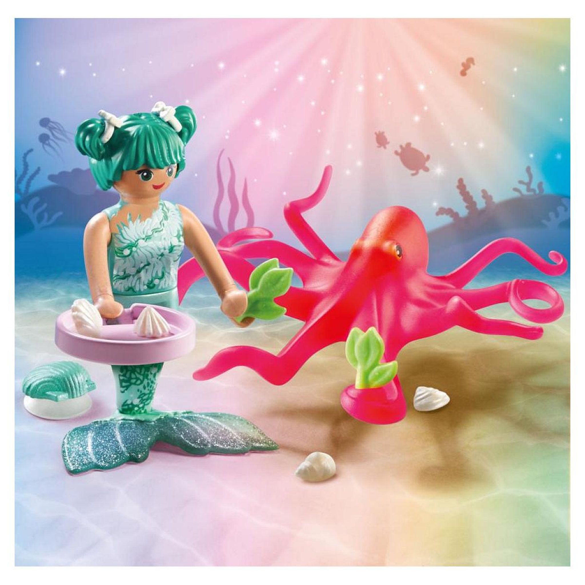 Voir la diapositive 2 : PLAYMOBIL 71503 - Sirène avec pieuvre