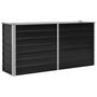 Voir la diapositive 2 : VIDAXL Lit sureleve de jardin Anthracite 160x40x77 cm Acier galvanise