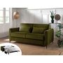 Voir la diapositive 1 : LISA DESIGN Owen - canapé 3 places convertible express couchage quotidien 140 cm matelas 12 cm en velours