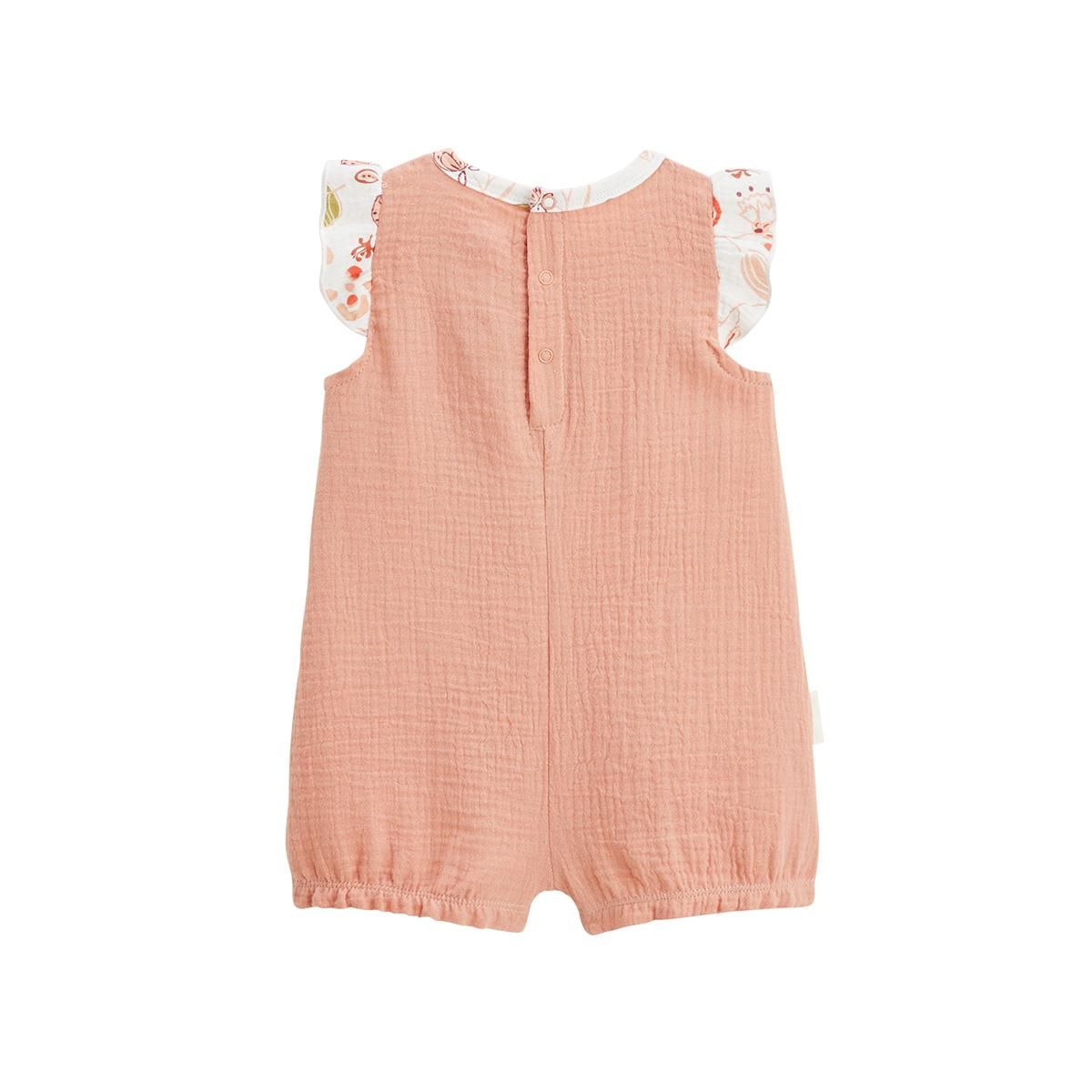 Petit Béguin Barboteuse bébé en gaze de coton Mindanao