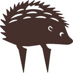 CENTRALE BRICO Figurine à piquer en forme de hérisson - 21,5x22cm - fer vieilli