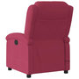 Voir la diapositive 5 : VIDAXL Fauteuil inclinable massage electrique rouge bordeaux velours