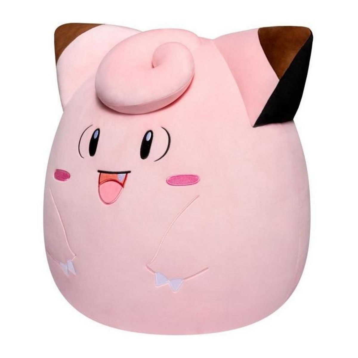 BANDAI Peluche - BANDAI - Pokémon - Squishmallows 50 cm - Mélofée (Clefairy) - Grande peluche ultra-douce - Licence officielle Poké