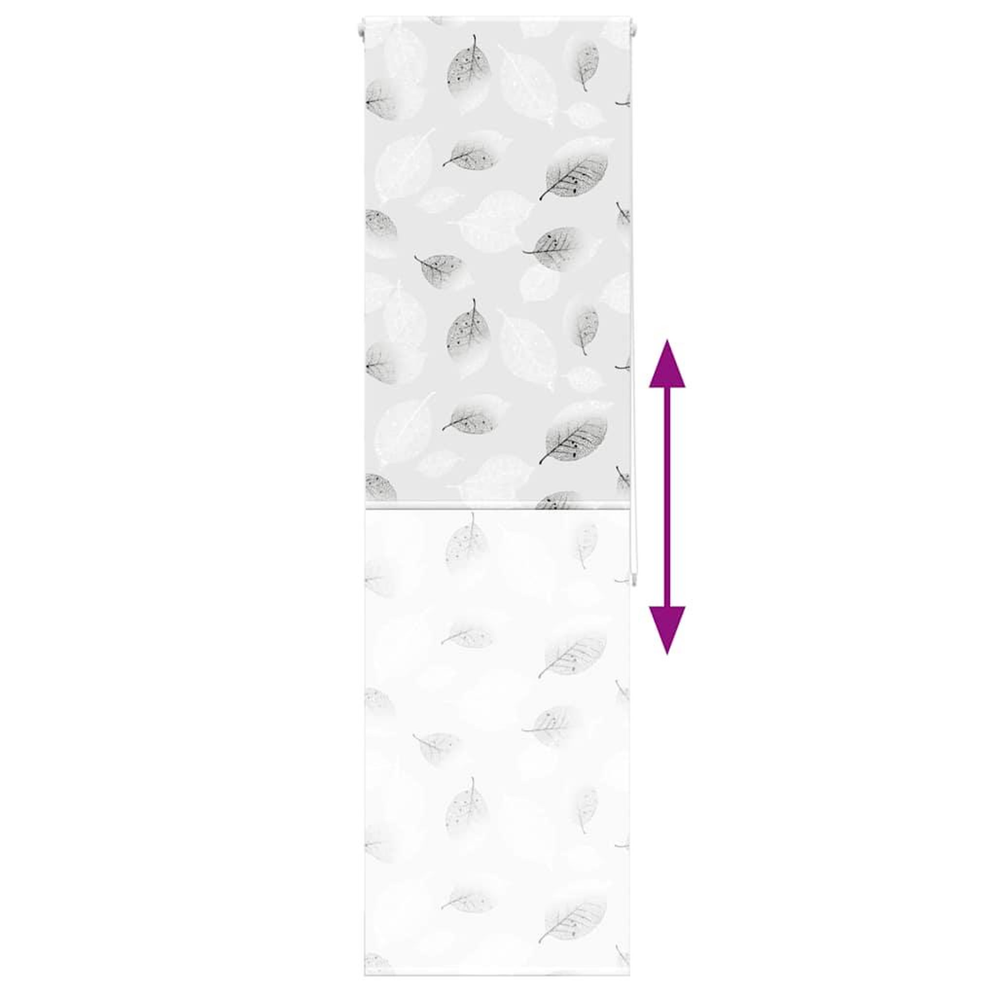 Voir la diapositive 5 : VIDAXL Store enrouleur de douche 70x240 cm largeur du tissu 66 cm