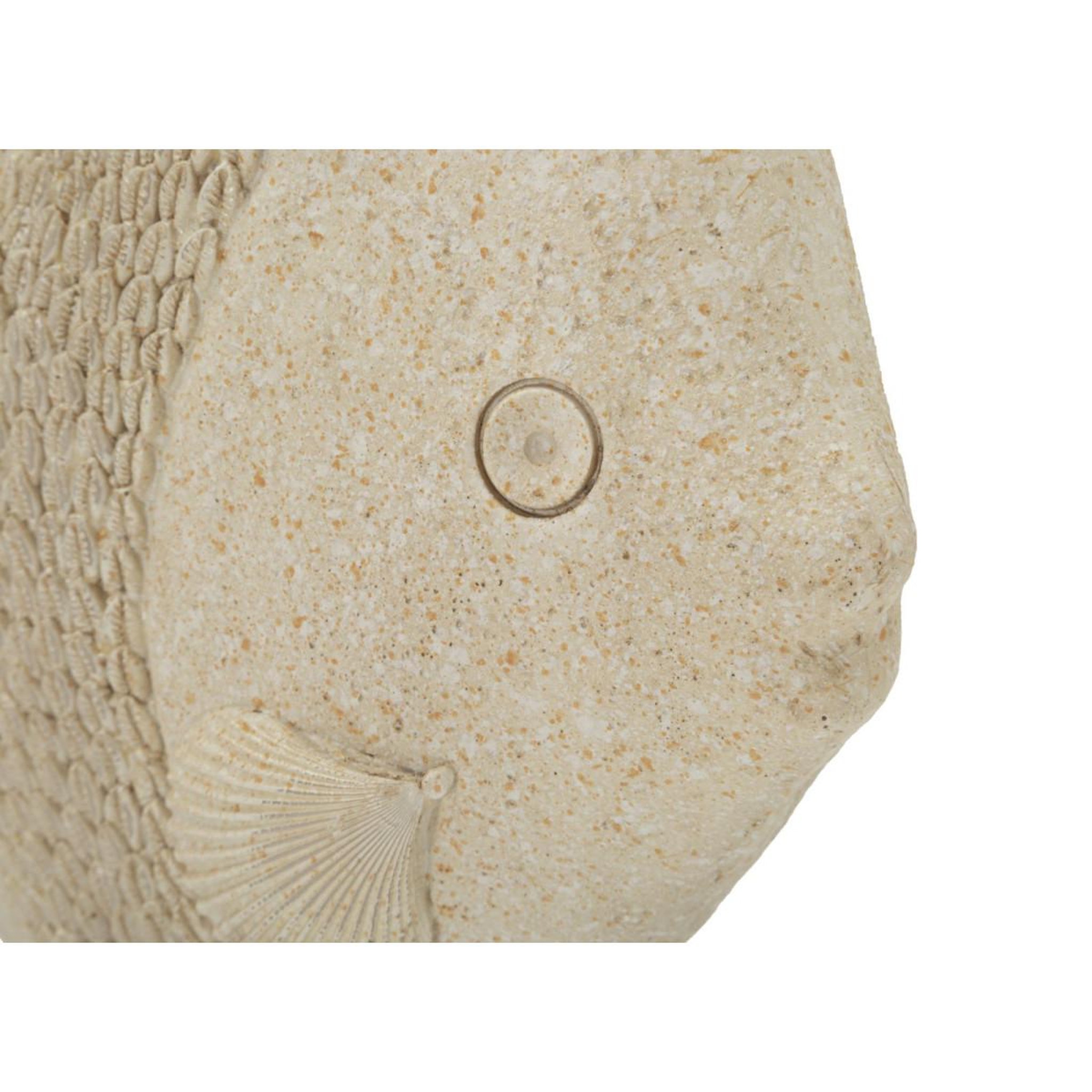 Voir la diapositive 4 : Paris Prix Statuette poisson en résine  sand  25cm beige