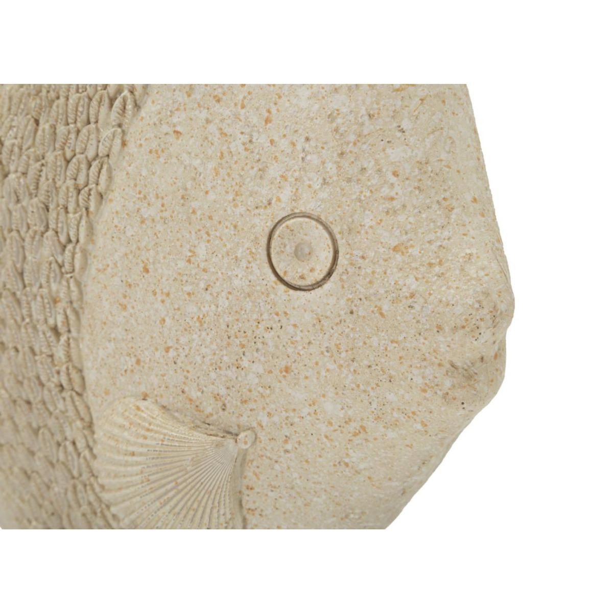 Paris Prix Statuette Poisson en Résine  Sand  25cm Beige