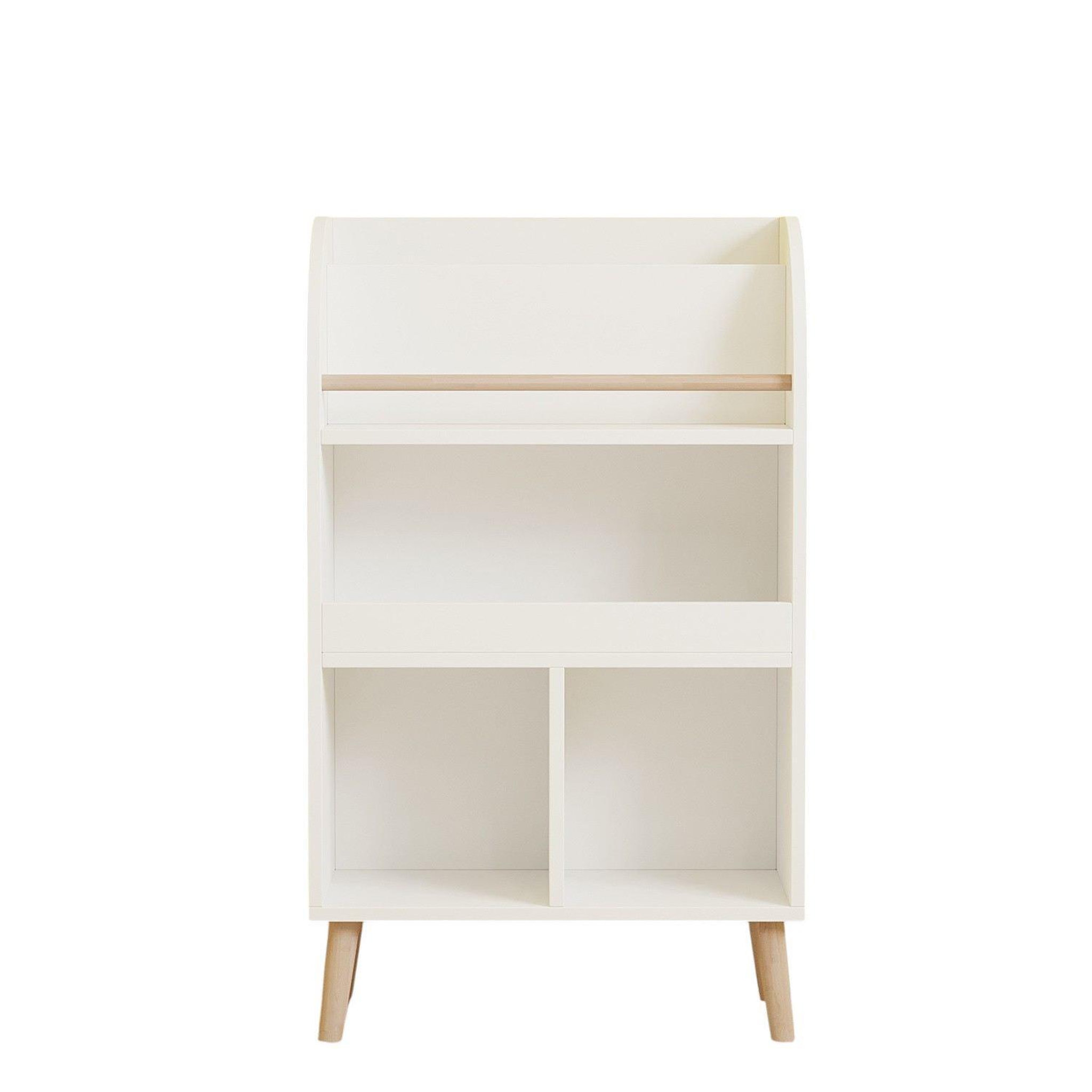 Voir la diapositive 4 : Habitat et Jardin Bibliothèque en bois  minola  - 60 x 30 x 102 cm - blanc