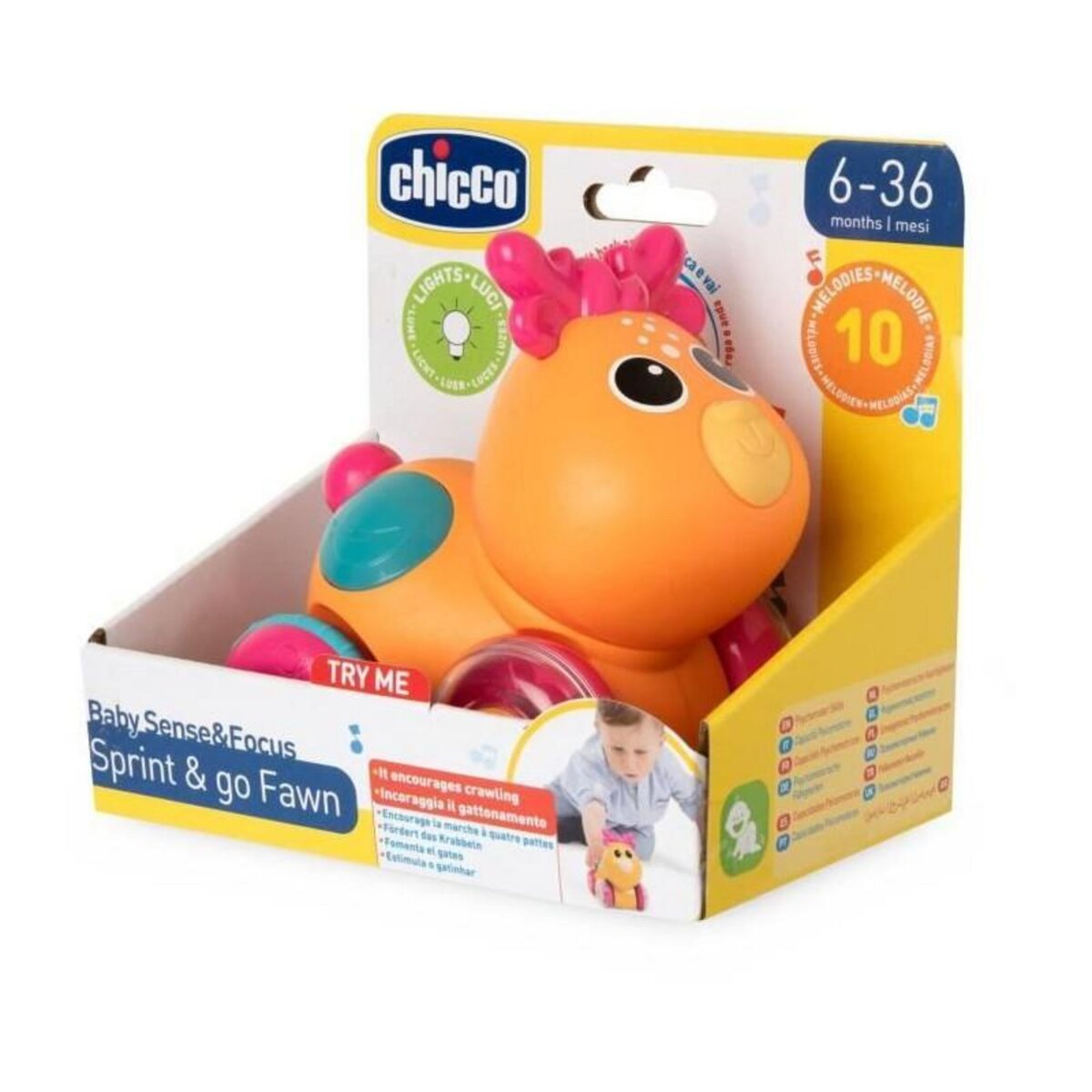 CHICCO CHICCO - Faon Sprint&go - Orange et rose - Des 6 mois