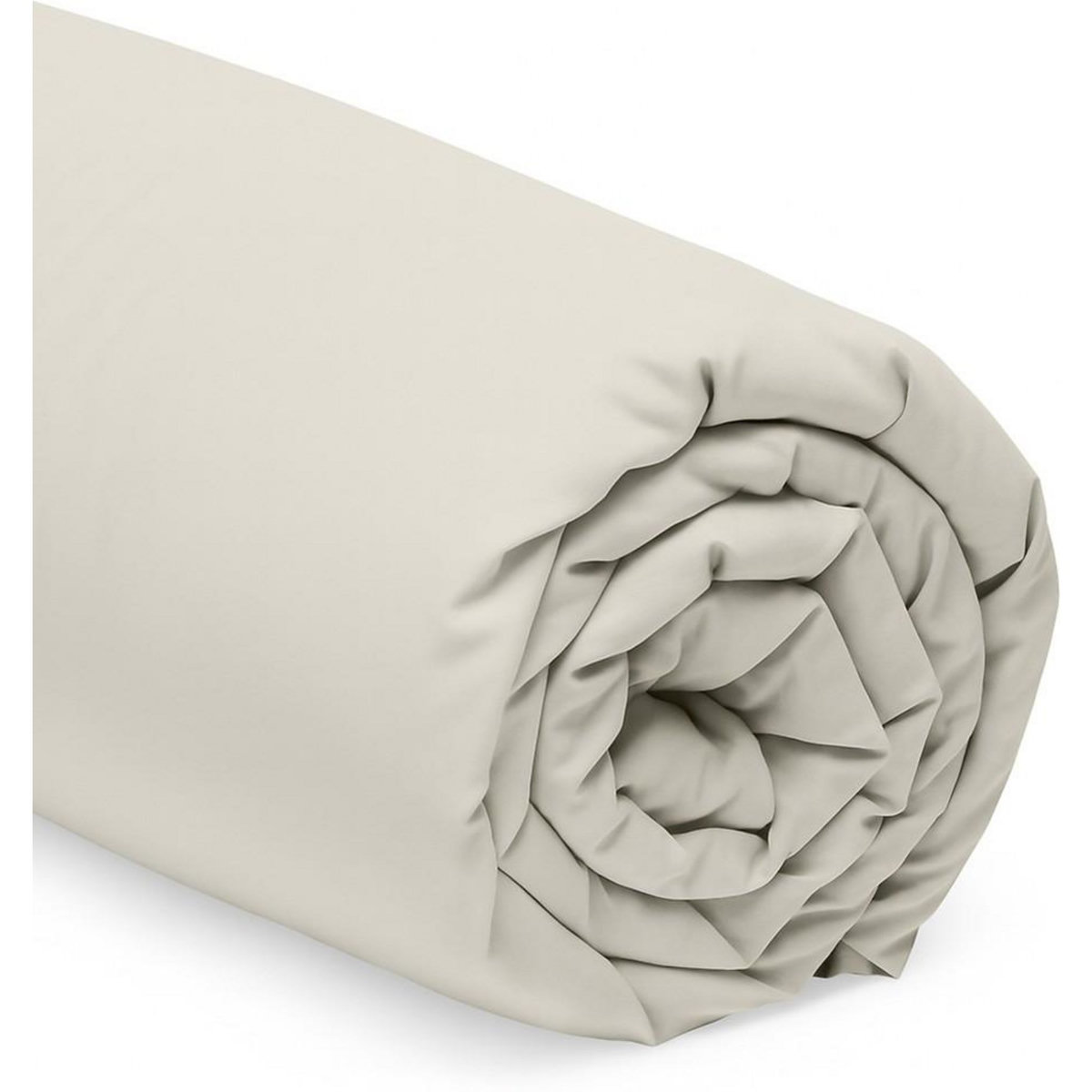 Home collection Drap housse coton gris perle