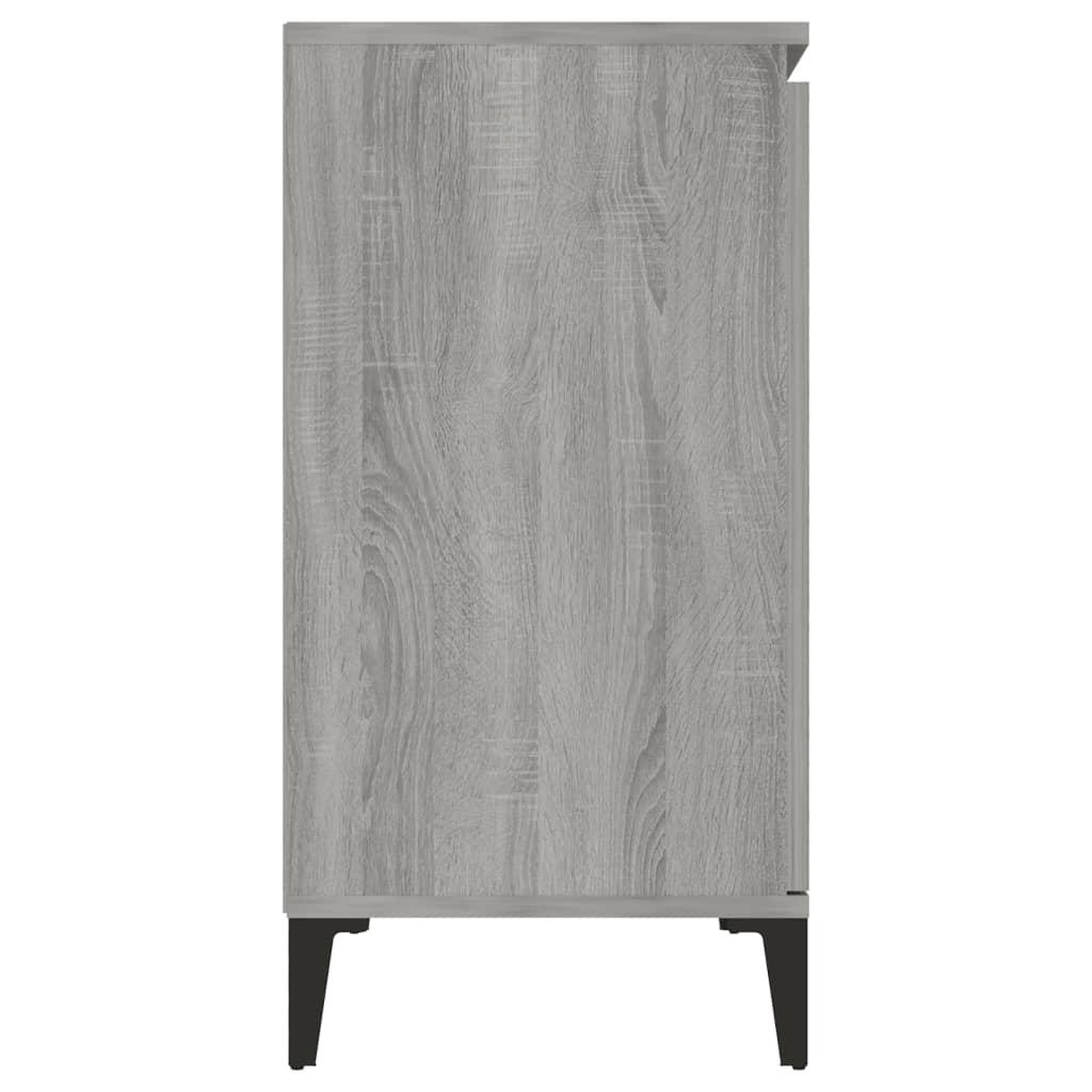 Voir la diapositive 4 : VIDAXL Buffet Sonoma gris 104x35x70 cm Bois d'ingenierie