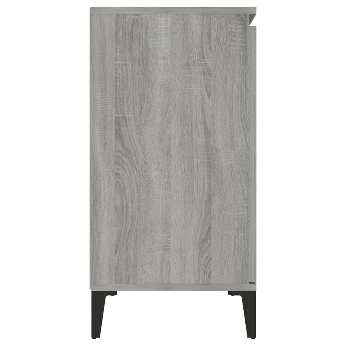 VIDAXL Buffet Sonoma gris 104x35x70 cm Bois d'ingenierie
