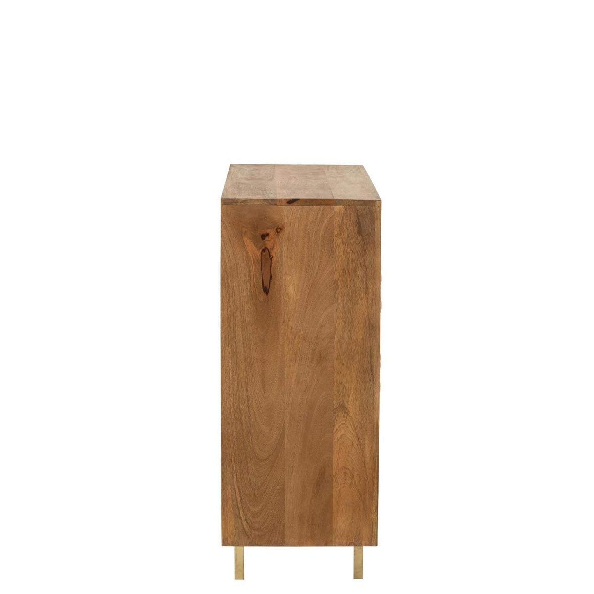 Voir la diapositive 4 : J-LINE Armoire 2 portes sur pied  nino  104cm naturel