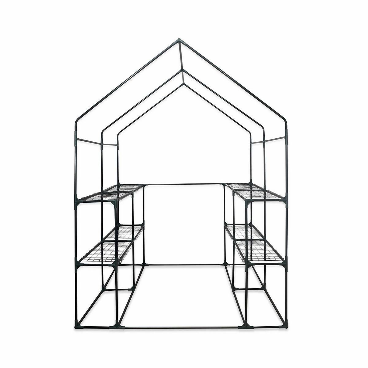 SWEEEK Serre de jardin Basilic 2m² avec 8 étagères en polyéthylène