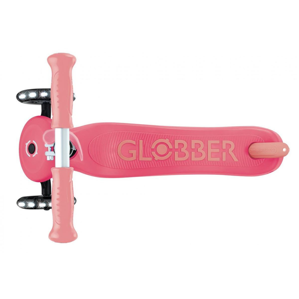 Globber Trottinette Primo plus lights Glow in the Dark rose corail