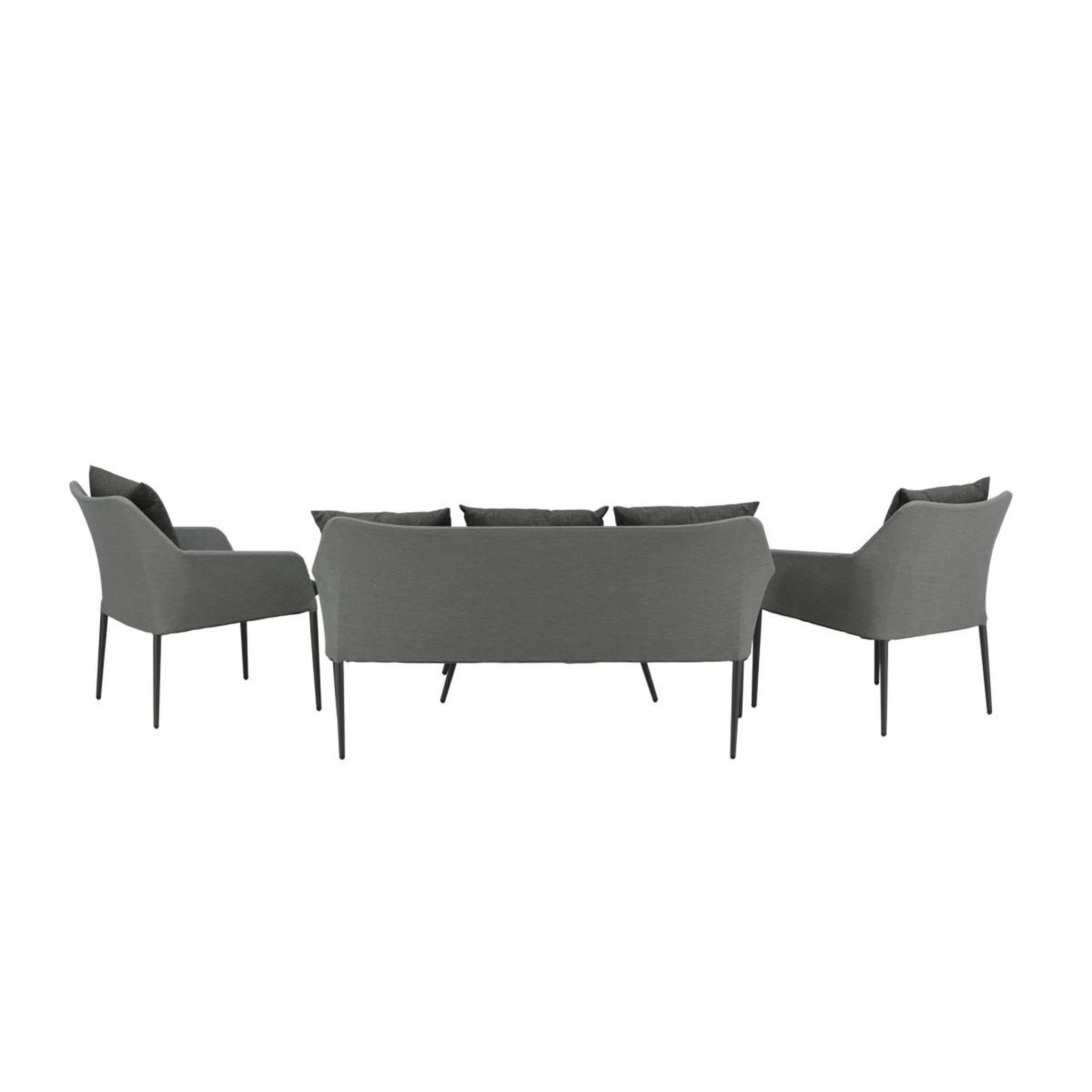 Voir la diapositive 5 : Paris Prix Salon de jardin  spoga  151cm gris & noir