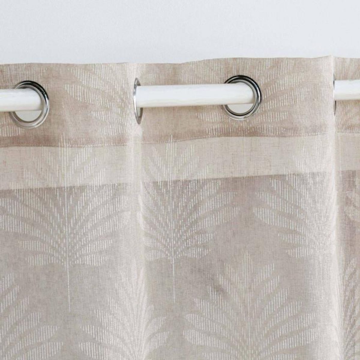 Paris Prix Rideau Voilage à Œillets  Levita  140x240cm Taupe