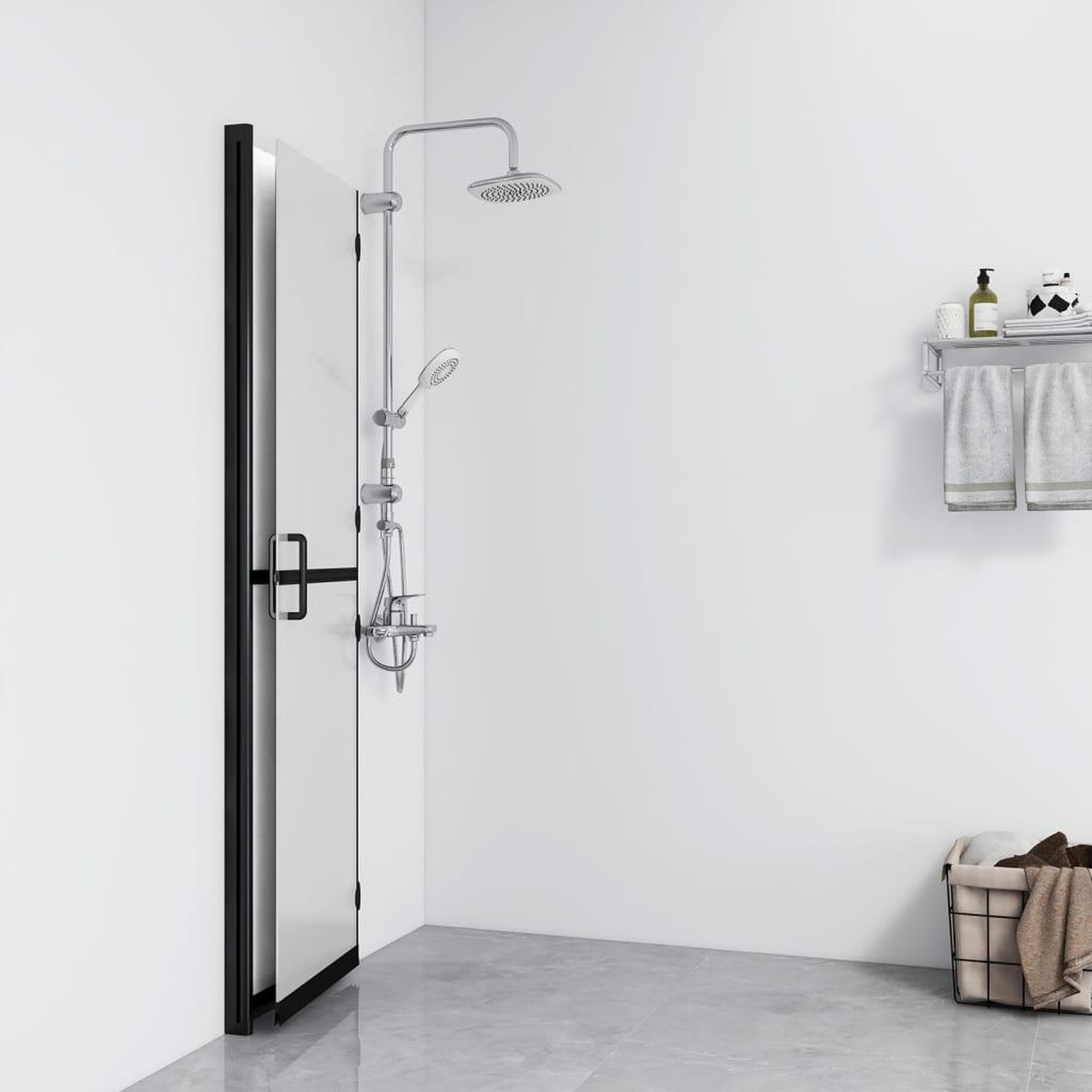 Voir la diapositive 3 : VIDAXL Paroi de douche pliable Verre ESG depoli 70x190 cm