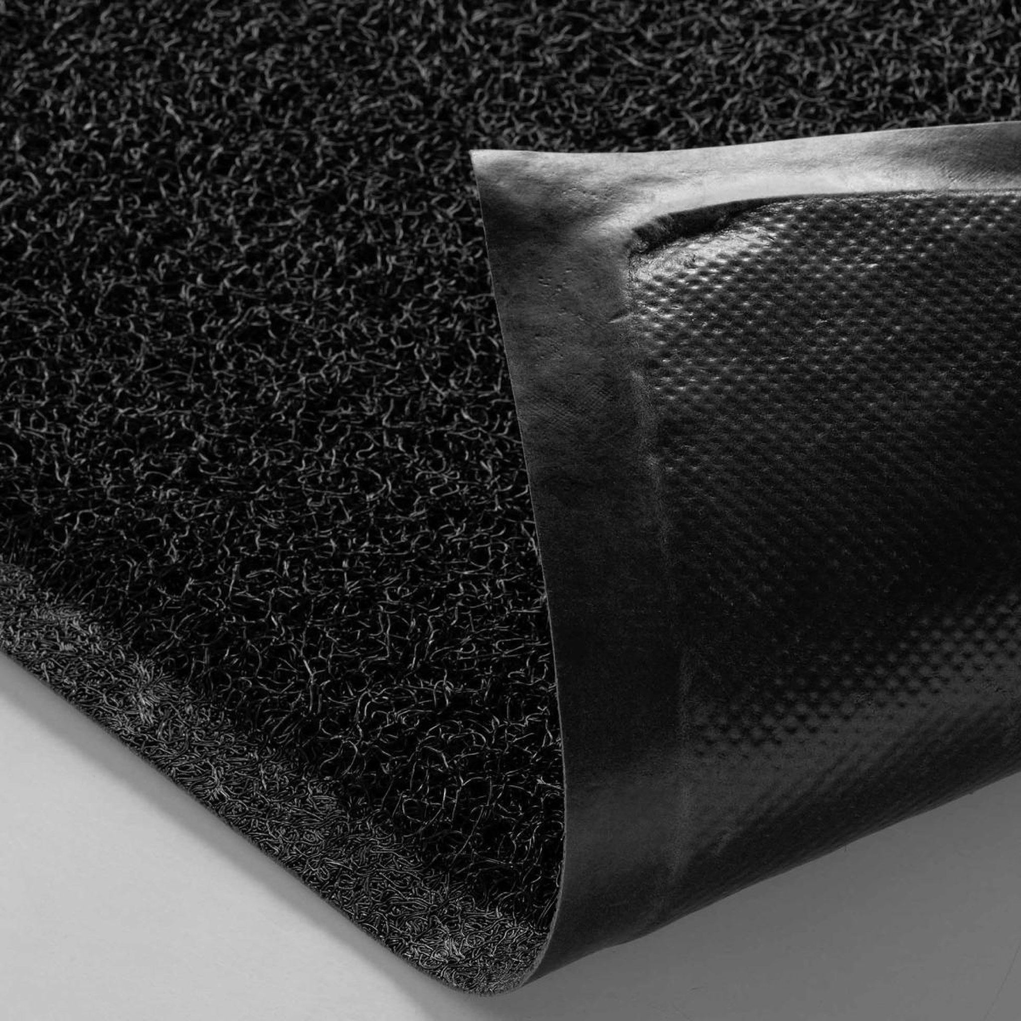 Voir la diapositive 3 : Douceur d'Intérieur Tapis d'entrée spaghetti  yoni  45x75cm noir