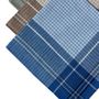 Voir la diapositive 2 : VANDERSICKEL Lot de 12 mouchoirs Homme 40x40cm 100% coton