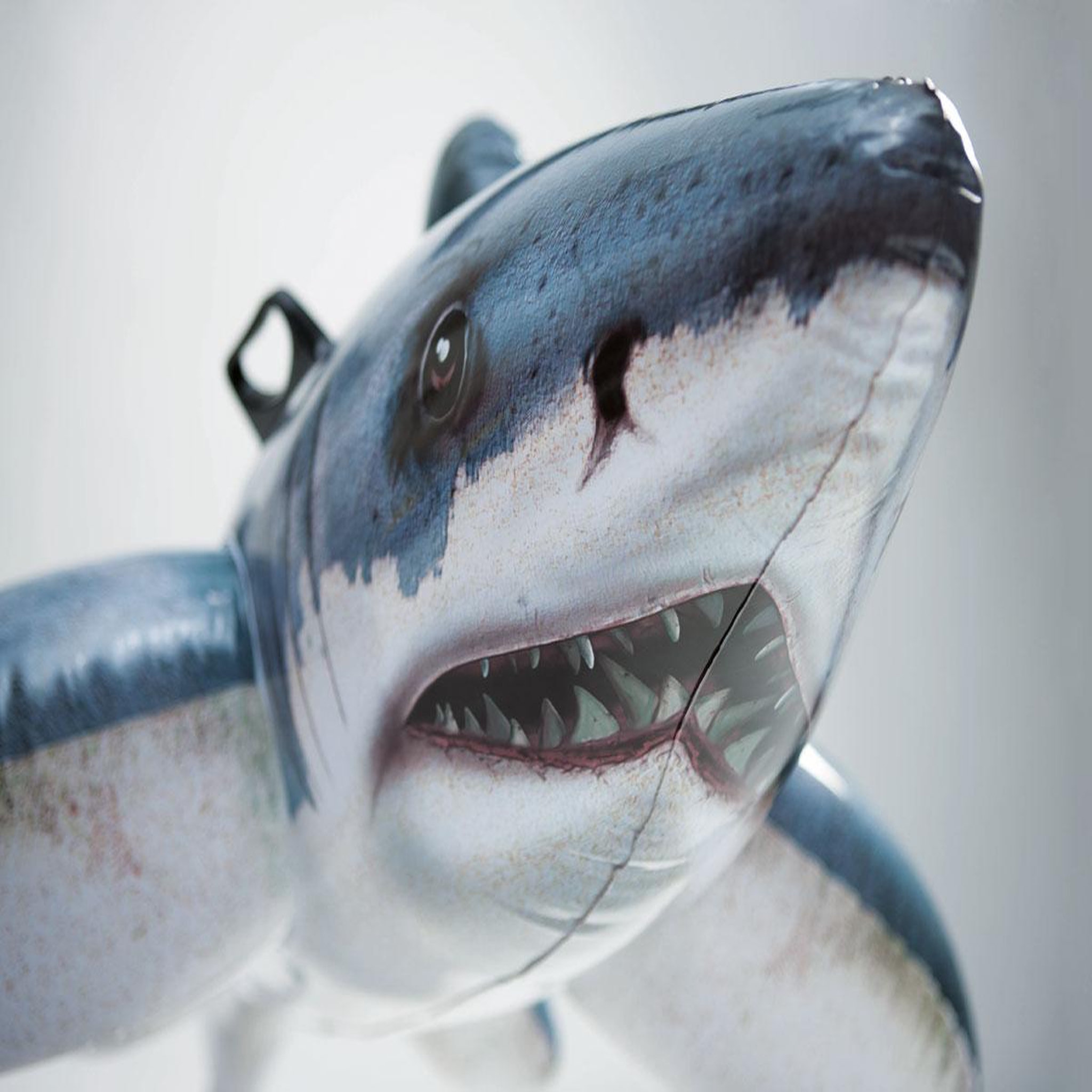 Voir la diapositive 3 : INTEX Requin blanc gonflable à chevaucher - intex