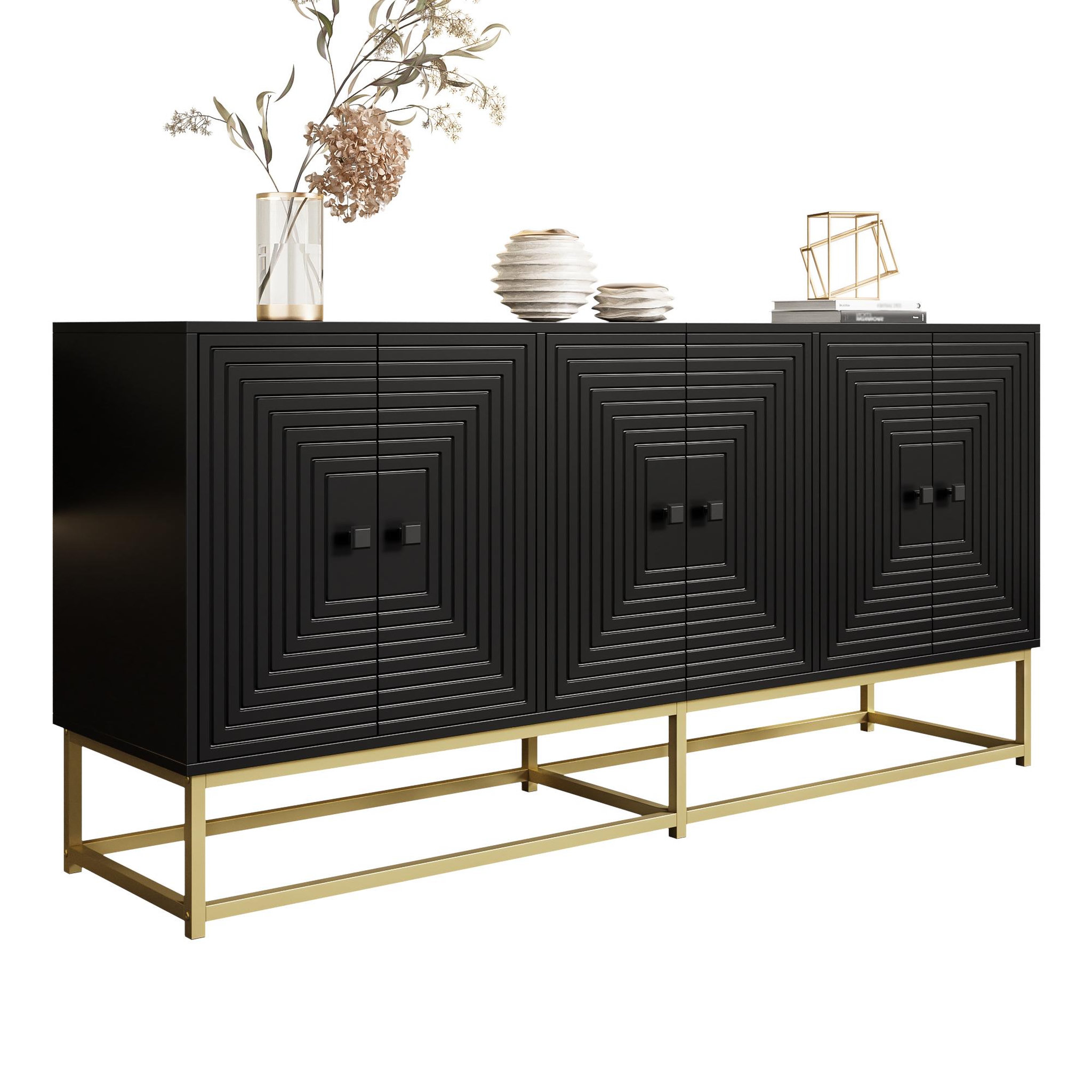 MERAX Buffet. Coloris disponibles : Bicolore, Noir