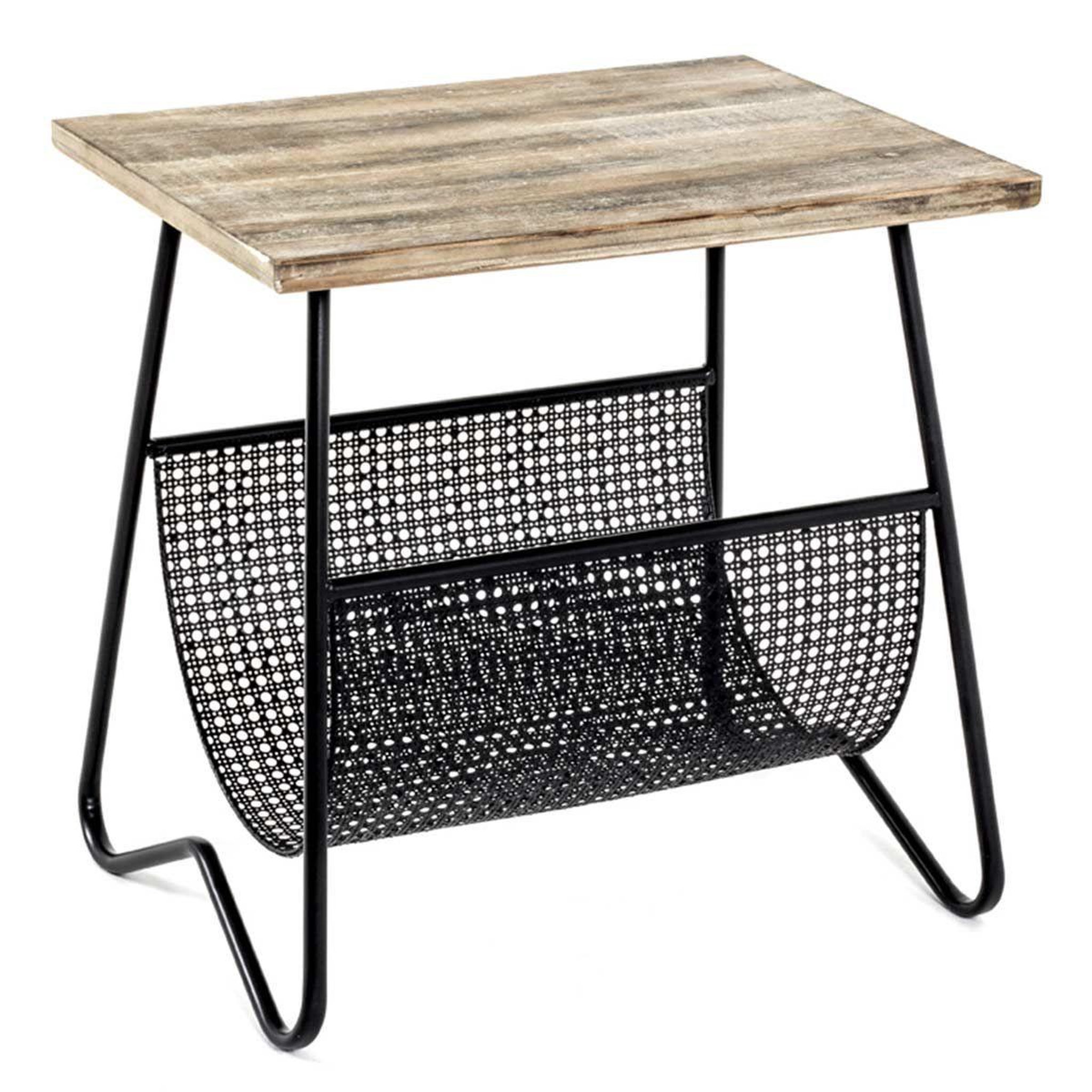 Voir la diapositive 1 : Paris Prix Table d'appoint design  porte revues  51cm noir